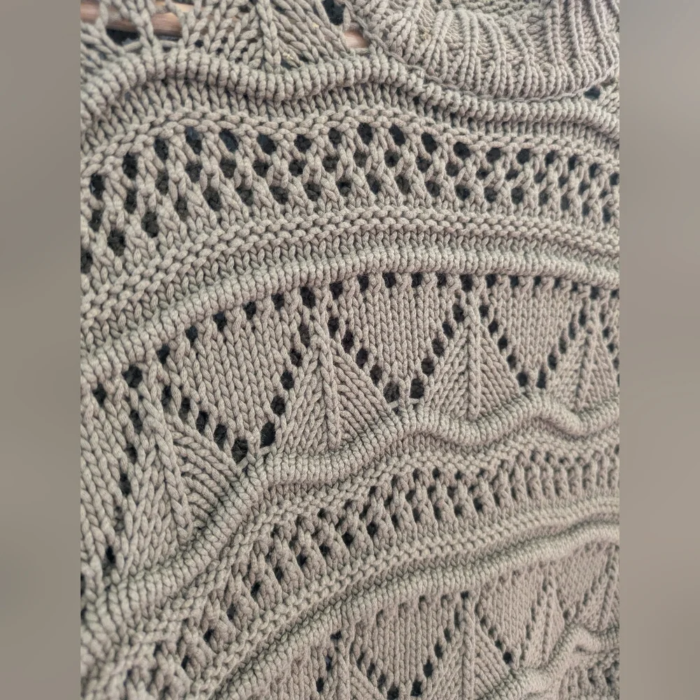 Joie Hockley Olive Knit Ruffle Sweater Size XS